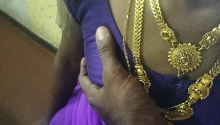 Tamil Couple Liplock Face Lick Boob Show
