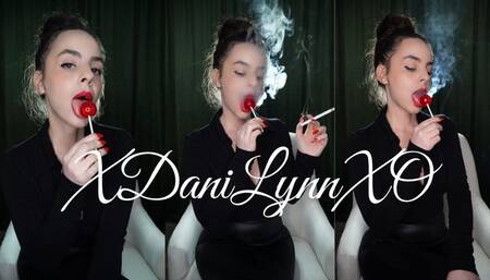 Smoking and Sucking on Lollipop