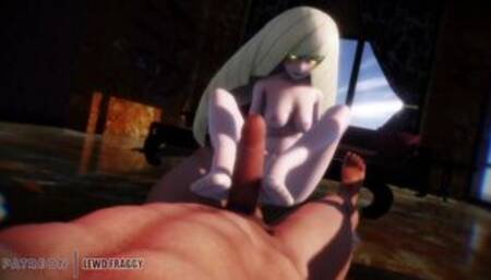 Pokémon - Lusamine Footjob [UNCESORED HENTAI 4K]