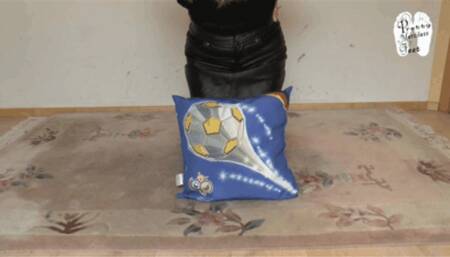 Pillow under Combat Boots