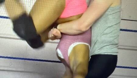 man vs woman piledriver match