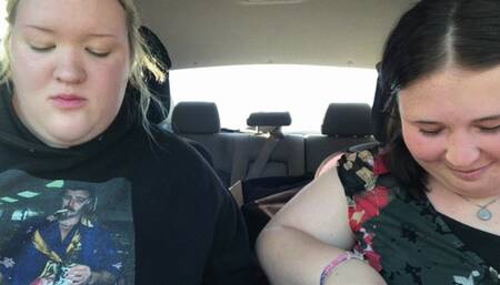 EATING THROUGH NEW KFC ITEMS! (Public car stuffing)