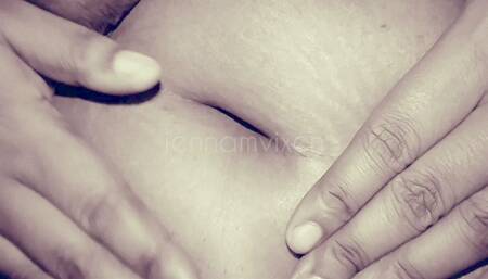 Fingering My BBW Bellybutton