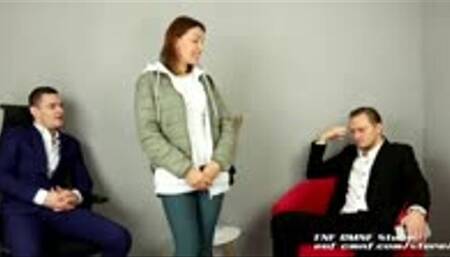 ENF CMNF video - MILF goes to a casting where she is unexpectedly asked to strip naked