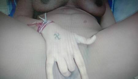 Nancy playing with here pusy with vibrator
