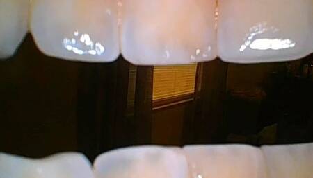 Borescope inside mouth exploring