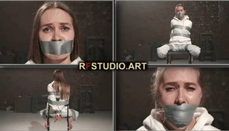 Ivanka - Chair bondage with tightly packed mouth (UHD 4K MP4)