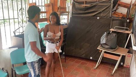 My Stepfather Won't Let Me Do the Cleaning if He Doesn't Look for Me to Get Horny and to Fuck Him Without My Stepmother Noticing