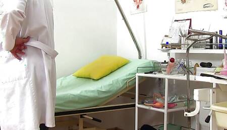 Mature Gyno- cam footage of mature woman gyno speculum exam + vaginal irrigation