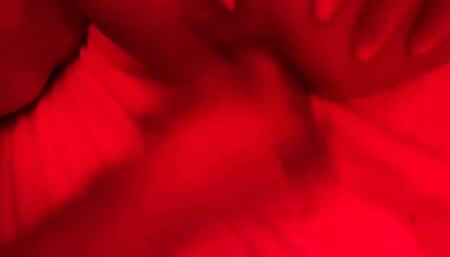 Monika Fox Sloppy Blowjob & Fisting in Red Room