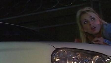 Perfect lesbian session on the car