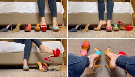 Testing various shoes - Goddess Grazi