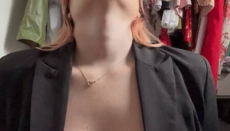 Cartoon gulps in black attire