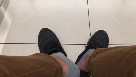 Public Toilet - Testing to See if the Guy in the Stall Next to Me Is Keen to Play - Manlyfoot