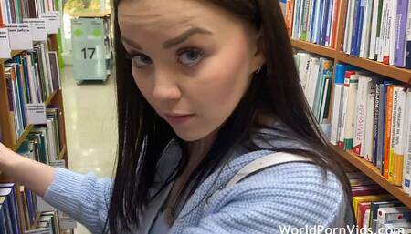 Nerdy Girl Picked up in the Library Fucks Like a Slut