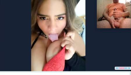 Blonde babe got stunning hard nipples