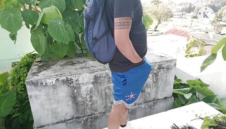 Daddy pinoy jerk off outdoor
