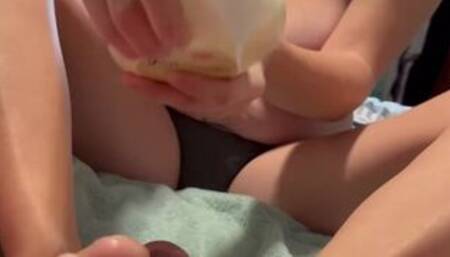 Amateur only fans Sam rose first foot job