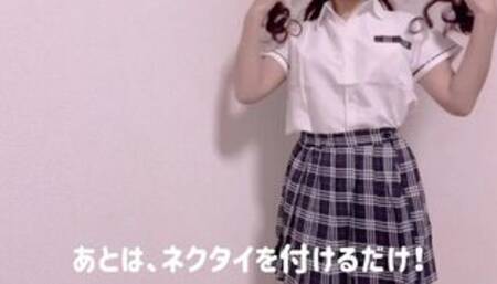 【個撮】視聴者様からクリスマスプレゼントの制服コスを頂きました！ありがとうございます❤