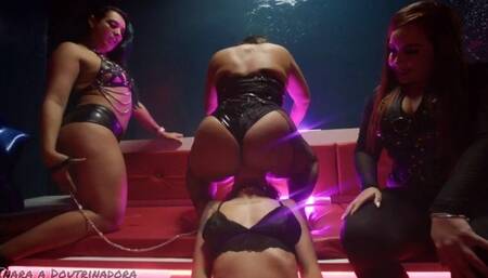 3 hot queens and a naughty slave