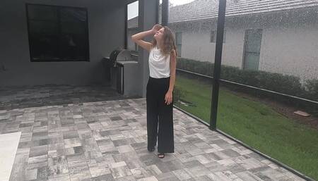 Nathalia Swims in Satin