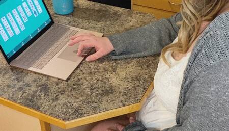 BBW Belly Swelling with Eggs to Lay Around the House