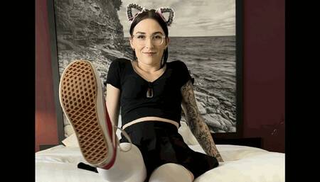 Red Vans Dick Stomping