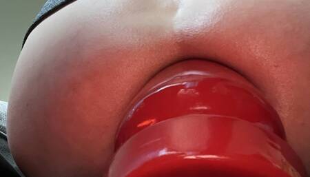 StaceyLovesAnal huge dildo and butt pluck stretch my ass