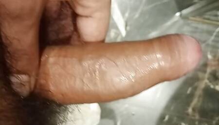 Bathroom me handjob morning time