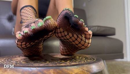 “Fishnets and Joi making you cum with her voice”