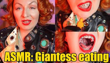 ASMR: Giantess eating little you (4K)
