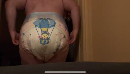 Try new rearz diapers and snapsuit whit a huge plug In my ass