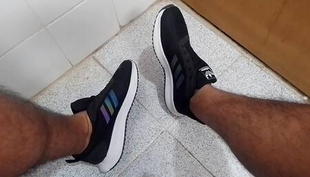 Coming home from a long day at work to take off my shoes and get some rest
