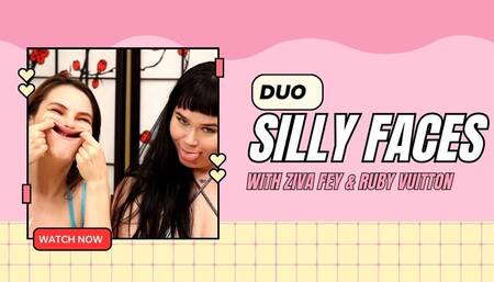 Ziva Fey And Ruby Vuitton Making Silly Faces