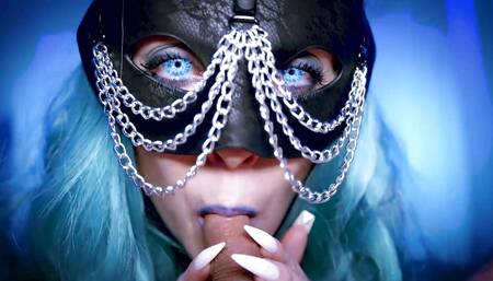Nixi Nastie - Blue Ice Queen - Cosplay Foreskin Sucking
