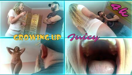 Growing Up Juicy - Nude Giantess Growth and Clothing Destruction with Juicy Alchemy - 4k