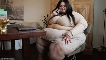 SSBBW Detention Teacher's New Human Cushion - POV Chest Sitting