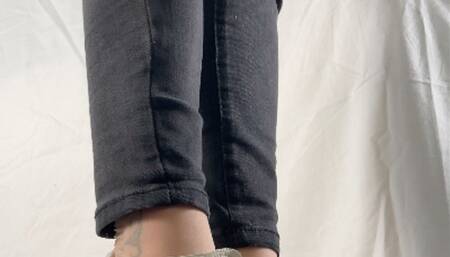 A Shoejob in well worn Adidas Sneakers and sheer nylons - CBT and cockcrush in Adidas Stan Smith shoes - POV Views - multi - HD Quality