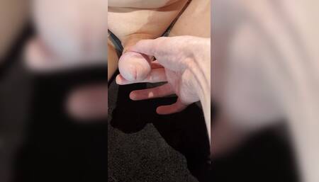 My Mate's Hard Dick Pissing in My Hand