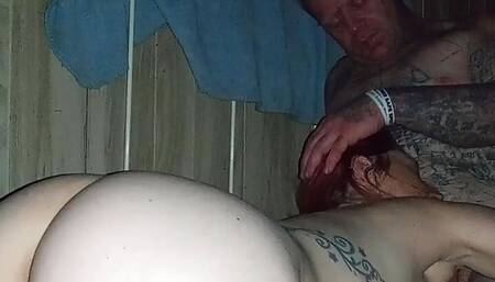 Tattooed gangster VS. redhead pawg