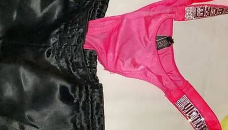 satin shorts, lingerie, thongs...