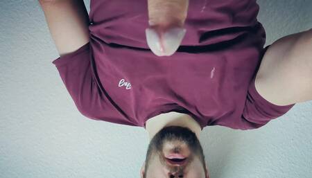 SOLO Guy enjoying kinky PISS Wank with DIRTY Talk and CUM Load in OWN Mouth