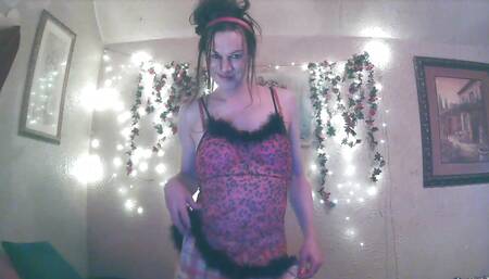 pink cheetah top and diaper!