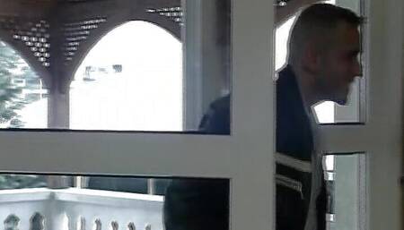 A blonde babe from Germany gets her shaved twat hammered hard