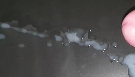 German cum on table after edging session