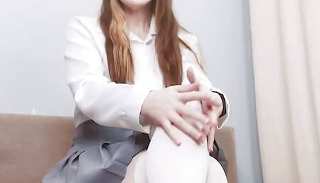 Girl in a Library Teases You with Her Dirty Mary Jane Shoes