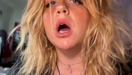 --girlfriend can't stop burping--