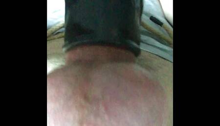 Hands free orgasm with wand and estim. Cumming through urethral sound.