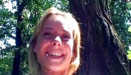 Breathtaking German girl gets her muff fingered by her boyfriend