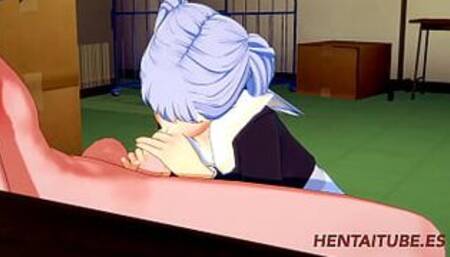 Black Clover - Noelle Silva suck a dick and cums in her mouth and later is Fucked and crempie in her pussy - Hentai 3D